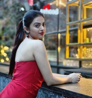 Roshni Sahota Instagram - Colour of Love ❤️ 

Click: @naveenbabu_macherla_official 
#valentines #day #love #february #red #dress #selflove #photo #photooftheday