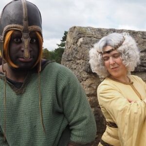 Rosie Jones Instagram - It’s the role I was born to play. Watch me yell down from a castle as King Harold’s mummy, Gytha, on tomorrow’s episode of Horrible Histories, 5.30pm on CBBC and the iPlayer. Also, who knew I would look so great with grey hair?!