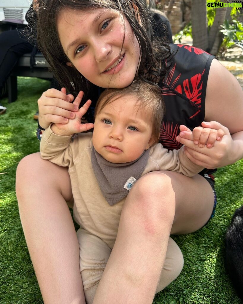 Rosie O'Donnell Instagram - baby furi the star of the pool party #family