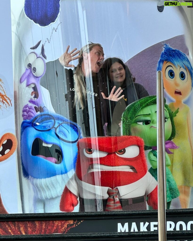 Rosie O'Donnell Instagram - saw and loved #IF today - climbed in the #INSIDEOUT2 display #movies #family