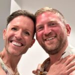 Rosie O'Donnell Instagram - me n @thejeffreymarsh had dinner with their adorable hubby jeff - fantastic!!! 🐿️❤️❤️🐕‍🦺❤️🎉🐿️