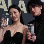 Rosina Lin Instagram - I'm honored to receive this award. 💝Congratulations to all the winners！🥂🎉#femalefilmmakeroftheyear #StarsGala #starsasianinternationalfilmfestival #佐藤健 #takerusatoh @sangipaiya #AnupamTripathi @tonyjaaofficial #陳虎