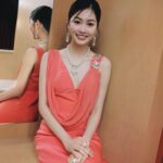 Rosita Kwok Instagram - Thank you for having me 🎀🎀🎀 @hktdclifestyle @hkcec Gown @dorianho @dorianho_official Hair & makeup @lamhiuting @hiutingmakeup Jewellery WINGHANG