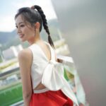 Rosita Kwok Instagram - Red & ribbon 🎀❤️ Gown @dorianho @dorianho_official