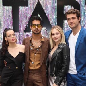 Roxane Mesquida Instagram - FYC Emmy event @nowapocalypse with @jogia @kelliberglund @beau_mirchoff and #greggaraki Special thanks to @philippeuter best #stylist ever 💗💗💗 my awesome friend #makeup artist @amynadinemakeup and #haitstylist @ianjameshair So lucky to have this wonderful team on a very special day 💜