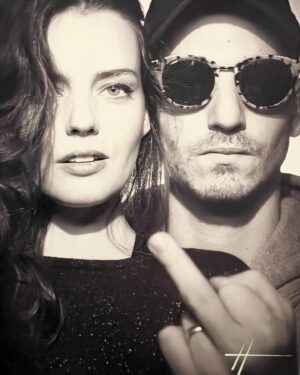 Roxane Mesquida Instagram - I married the man of my life 11 years ago @only2letters I love you Fred. You’re the best husband and best dad. I’m so happy to have 2 beautiful children with you 💕💕💕 Happy Anniversary and Valentine’s Day. #happyvalentinesday @studioharcourt #blackandwhite #portraits