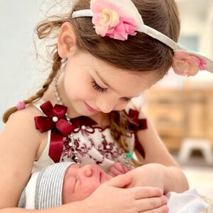 Roxane Mesquida Instagram - Lilya’s little brother was born yesterday 💜 #babylou #lilya4ever
