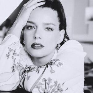 Roxane Mesquida Instagram - Jury Queer Palm Press conference @queer_palm 💜 #photographer @francoisberthier #stylist @ilya.vanzato #dress @eliesaabworld @helenechartrain #makeup @isabelle_pain @valentino.beauty #hair @hairbyjerome @lorealparis thank you @edouardsiney @tedcerou