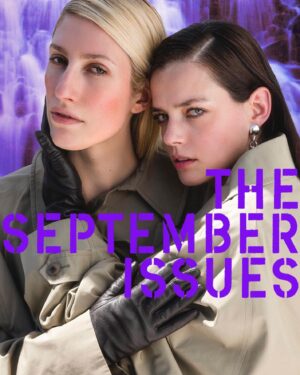 Roxane Mesquida Instagram - So proud to be on the June 2019 Cover Story of @theseptemberissues 💜 with the amazing @karleyslutever 
Karley and Roxane the co-writer and actress from the new @starz hit TV show @nowapocalypse An intimate conversation in Los Angeles, CA. The pair discusses female sexuality in the media, the pitfalls of virtue signaling, the punished slut narrative, and the importance of visibility for social change.
⠀⠀⠀⠀⠀⠀⠀⠀⠀
interview @theasass 
photography @bethany.vargas
art direction   digital art @late_night_online_shopping
styling @chloeandchenelle
makeup @cedricjolivet 
hair @laurenpalmersmith
gloves @cosstores 
earrings @anniecostellobrown