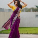 Rutuja Bagwe Instagram – I don’t have to be perfect, 
I just have to be me 💜

saree @bahurupa_ 
p.c @ashayrtulalwar 
MUA @riyapanchal.makeupartist 
blouse @liiyanna_designs 

#saree #sareelove #beyourself #rutujabagwe #magiclight #sareelover