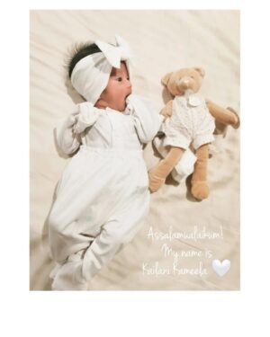 Ruzana Ibrahim Instagram - Bismillahi MasyaAllah 

Oh what an experience and journey it has been. 

Bismillahirrahmanirrahim, Assalamualaikum.. All praise to the Almighty as I'd like to introduce our babygirl, Kailani Kameela on this very special favourite day of mine, November the 13th. She was born on the 27th of October 2022 and shares the same star sign as her mama. My little Scorpio 😍

This year is definitely celebrated differently, despite being stuck at home and going through pantang, it's my first birthday celebrated as a mother. My new lil bestie is my birthday gift to myself 🥲 May she be the coolness to our (her parents) eyes, and may she be under Allah's love, guidance, protection always, grow healthily and beautifully inside and out, in sya Allah.

Thank you to everyone who has taken their time to reach out and wish me with your thoughtful doas and wishes. This lil mama appreciates them very much. Love and kisses 💋❤️

Kailani means Majestic Heavenly Ocean and Sky

Kameela means Most perfect / Sempurna, for she has come into our lives dan menyempurnakan hidup mama papa dia ❤️