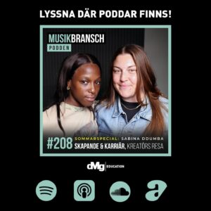 Sabina Ddumba Instagram - Från signad till independent⭐️ Vi välkomnar den begåvade Sabina Ddumba till vår sommarspecial, med DMG-studenten Amanda Heed som co-host! 

Avsnittet djupdyker i Sabinas resa som artist och person, från sitt första musikjobb vid 15 års ålder till att joina Tensta Gospel Choir och samarbeta med Jenny Wilson, innan hon blev signad vid 18 års ålder. Efter tio år med majorbolag är hon nu independent, och tagit en välbehövlig paus för att återfinna sig i musiken. 

Hon reflekterar över framgång och balansen mellan personlig och artistisk identitet, där hon talar öppet om sina ”hjärnspöken” och utmaningarna med professionella samarbeten. Sabina diskuterar även kring att låta rätt lyssnare hitta hennes musik, samt övergången till att driva eget bolag. 

Avslutningsvis betonas vikten av att ha ett stödjande team, och uppmanar kreatörer att våga be om hjälp - mer om detta i nästa avsnitt!

Lyssna nu där poddar finns🎙️ #sabinaddumba #musikbranschpodden