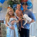 Sabrina Bryan Instagram - Cause I knew a love like this before… Living in a blissful daze, watching my daughter instantly fall madly in love with her baby brother, my husband beam with pride over his son, and my hearts nonstop flutters while embracing this beautiful blessing has me floating on a cloud. All of my boy mom dreams have come true and I hope my feet never touch the ground! 💙👼🏼✨Ledger Grey Lundberg 5.2.23 ✨👼🏼💙 Thank you @people for a beautiful article on our baby boy!
