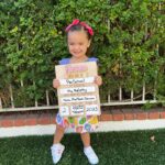 Sabrina Bryan Instagram - Monroe’s First Day of Preschool! 💖 This little one amazes me with how brave she is to “strut” right into new experiences…all while Mommy is having a slight melt down and having to be pulled away from the door by Dad 😭🤣 although I can’t wrap my head around the fact that we are already here…we are SO happy that our baby girl loves her teacher and is sooooo excited to go to school!! ❤️🍎 #latermom #firstdayofschool #minimomheartattack #dontworry #momsdoingok