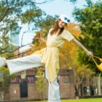 Sabrina Ng Instagram - 夏天就嚟啦☀️Outfit緊係要Sharp得嚟又要有自己style啦！黃色tone on tone夠晒energetic💛 @PoloRalphLauren #OnlyPolo #RalphLaurenHK