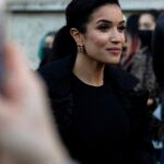 Sabrina Ouazani Instagram - Merci @eliesaabworld pour ce moment Magique ✨ #PFW22 💄 @makeupforever 💇🏽‍♀️ @francoislaly