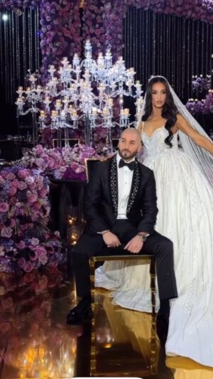 Sahar Golestani Instagram - I had my fairytale wedding yesterday and I am beyond grateful 😭. I can’t stop crying and I’m so excited to be MRS @massari 💍. @edgar_hay_events @designbyfourseasons you blew me away and truly made my dreams come true 🙏🏼💜

Thank you @socialsaira for all the content! @lebaneseweddings 

Design/Planning/Coordination - @edgar_hay_events 
Groom - @massari 🤍 Bride - @sahargolestani 
The Artist - Phenomenal & Talented  @elyanna 
Bride’s Glam and Makeup - @ash_kholm
Dress - @yasminsbridal @yasmin.mallah
Flowers - @designbyfourseasons 
Lights - @darkbright_production 
Hair - @lamakeupandhairbyelia
Floor - @elegance_dancefloor
Cake - @cake_n_bake_cakes 
Jewelry - @suzydiamondsla
Bride’s Glow - @isabelalysa
Ceremony - @pinkmozartent 
Catering - @anoushcatering
Video - @surenkartashyan 
Photos - @yasminekateb
Photo - @photo_glendale
Candle - @instylecandles 
Fog & Confetti - @fog.la
Rentals - @eventcityla 
Photos - @virisayong 
Venue - @labanquets
Shoes - @jimmychoo 
Dj - @dr_flow