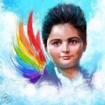 Sahar Valadbeygi Instagram - به نام خداوند رنگین‌کمان  خداوند بخشنده مهربان  خداوند سنجاقک رنگ‌رنگ  خداوند پروانه‌های قشنگ  خدایی که از بوی گل بهتر است  صمیمی‌تر از خنده مادر است  خدایا به ما مهربانی بده  دلی ساده و آسمانی بده  دلی صاف و بی‌کینه مانند آب  دلی روشن و گرم چون آفتاب #مهسا_امینی #کیان_پیرفلک