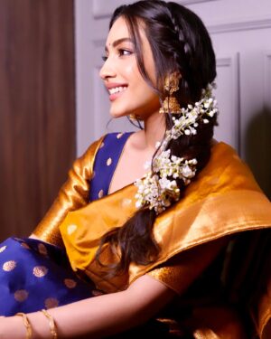 Sahher Bambba Instagram - Embracing the vibrant hues of Onam 🌼🌾
#onam 
.
📸 : @ohmygosh_joe