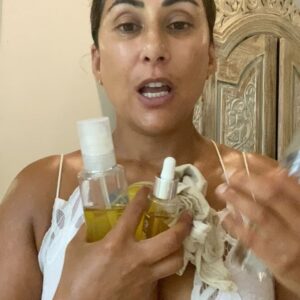 Saira Khan Instagram - 🌿 Did you know that a tan is essentially your body’s way of protecting itself from harmful UV rays by producing extra melanin, which results in a buildup of dead skin cells on the surface? 🌞 Thankfully, there’s a gentle and effective solution to remove this buildup and maintain healthy skin: organic plant oils. 🌴 During my trip in Bali, I am obsessed with  the power of using plant-based oils to dissolve waterproof sunscreen and gently exfoliate my skin when paired with a Muslin cloth. 💧 Not only does this ritual leave my skin feeling refreshed and hydrated, but it also helps to prevent damage to the skin barrier. 🌺 What’s more, these organic oils have a minimal environmental footprint, as they’re free from microplastics, making them a win-win for both your skin and the planet. 🌏 Let’s embrace skincare solutions that are not only good for us but also for our environment and conscience. #SkincareFacts #OrganicBeauty #EcoFriendlyLiving”

Bra from @freepeople