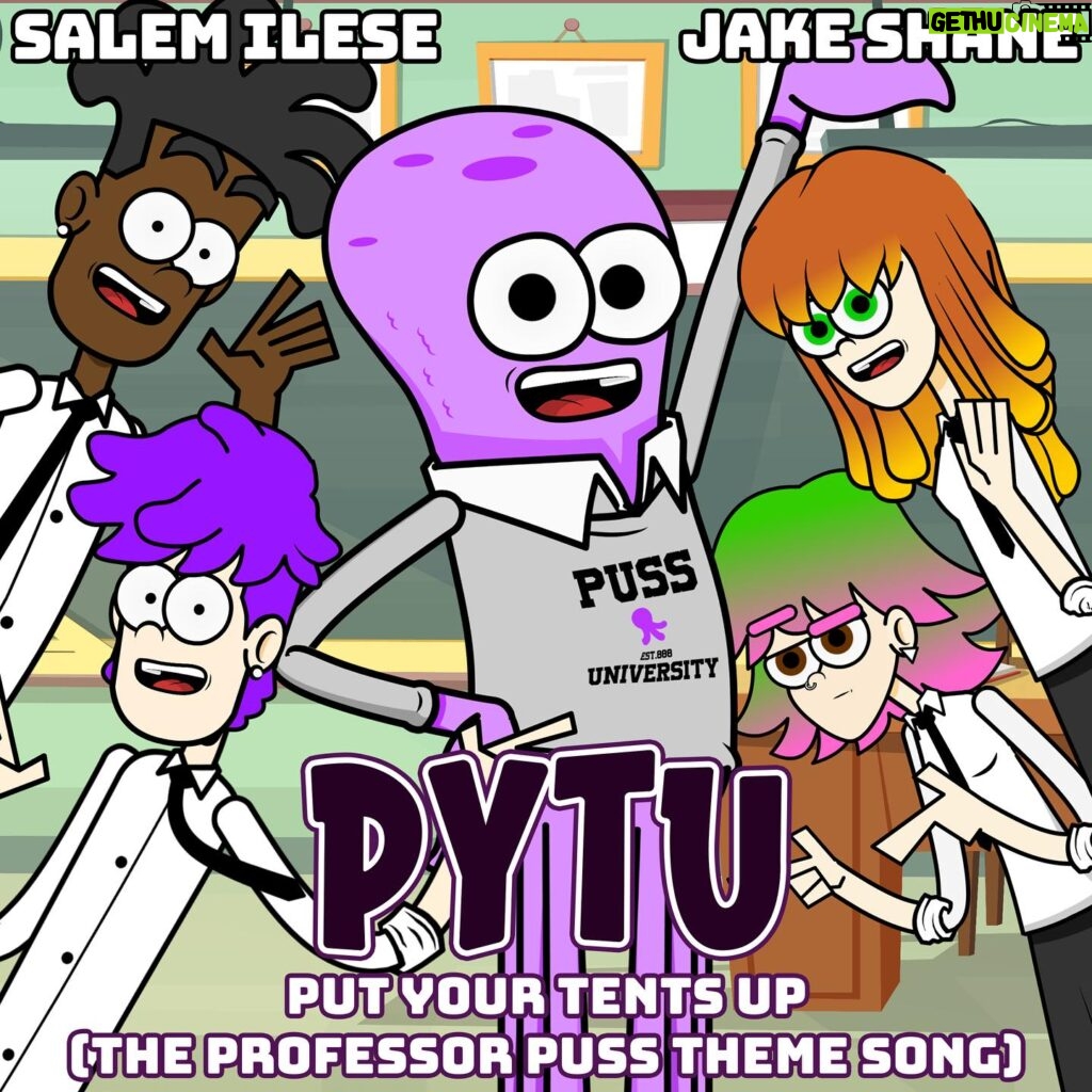 Salem Ilese Instagram - PYTUICOTFISE !! (“put your tents up” is coming out this friday, im so excited !!)🐙🥳 @passthatpuss so grateful to you for letting me help soundtrack your brilliance 🖤