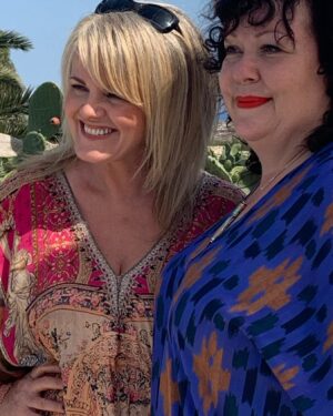 Sally Lindsay Instagram - Happy birthday to my partner in crime ( literally) @damesuevincent 
writing partner ,fellow actress and dear friend ( the whole package really).
Have the most wonderful day 
#themadameblancmysteries