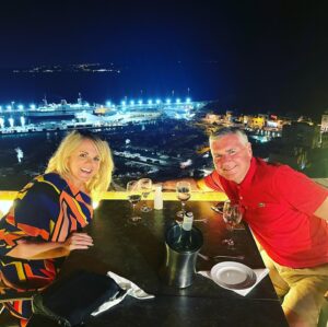 Sally Lindsay Instagram - @whiteydrums and me.
#madameblanc the gift that just keeps giving