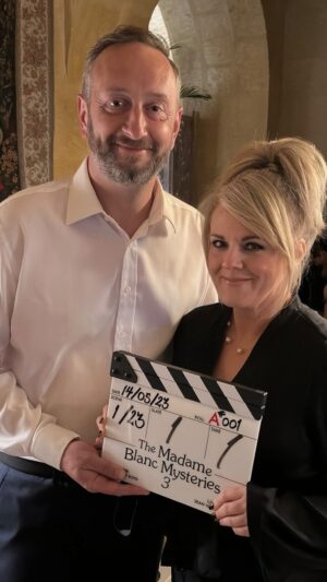 Sally Lindsay Instagram - “Thrilled to announce that we have started filming series 3 of The Madame Blanc Mysteries! Sue Vincent and myself have written another seven sunshine packed mysteries for Jean to solve. All your favourite regulars are back to help so join us in beautiful St. Victoire later this year!” Sally Lindsay, creative director.

 #TheMadameBlancMysteries #MadameBlancMysteries #MadameBlanc @channel5_tv #TV #Drama #My5 #Channel5 @clapperboard_st @acorn_tv