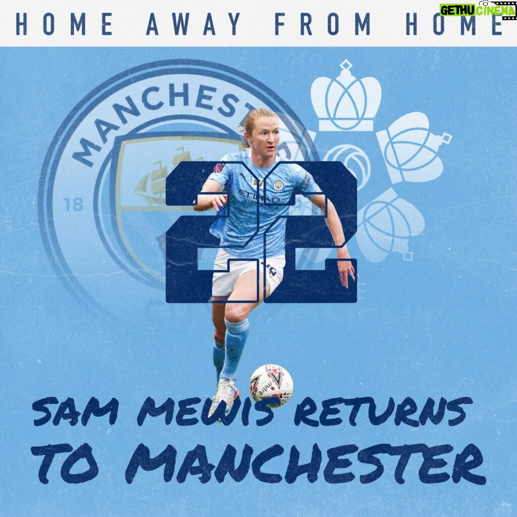 Sam Mewis Instagram - SAM MEWIS HEADS BACK TO MANCHESTER ✈️ @sammymewyy returns to her footballing home away from home, where she played for Manchester City. 🩵 This weekend, follow along as she takes in THE MANCHESTER DERBY and revisits her favorite places in that magical city. ☕ 🍻 🙂