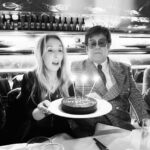 Sam Taylor-Johnson Instagram - You look very jealous of my cake. Well today you get your own. Happy Birthday gorgeous ♥️ @eltonjohn
