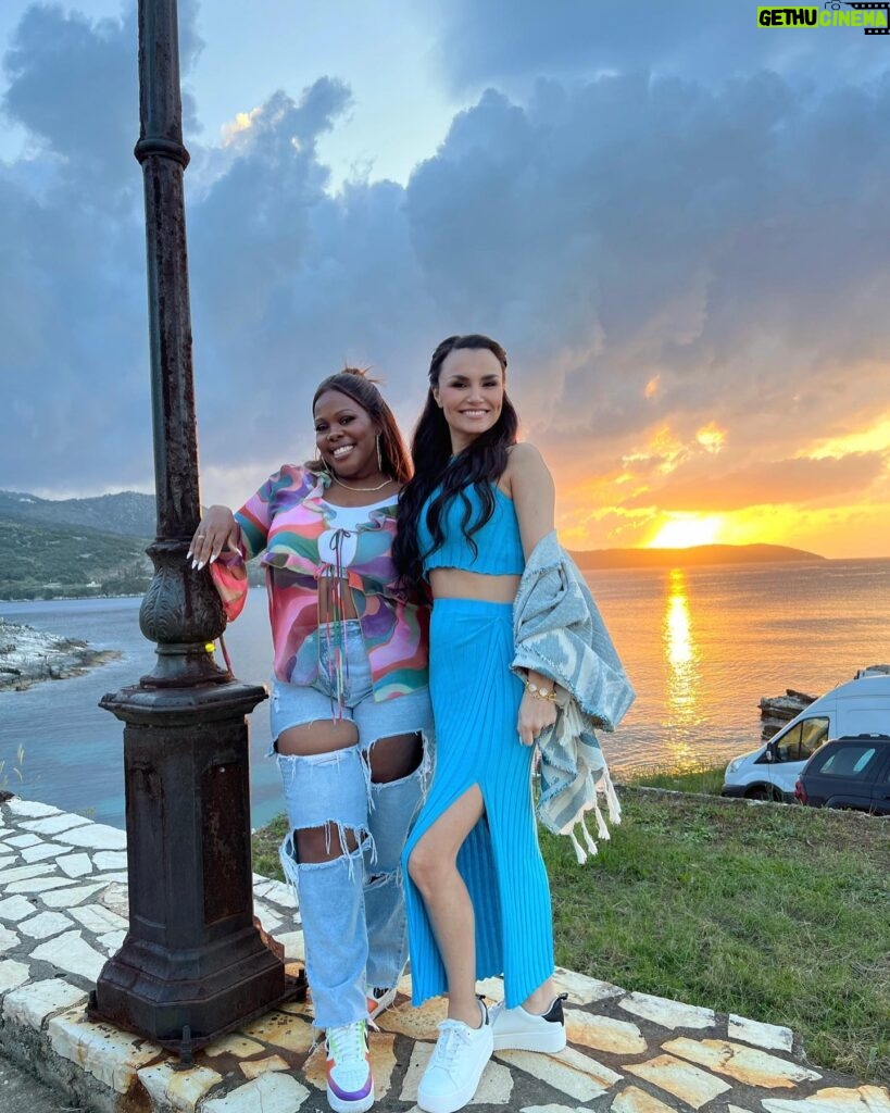 Samantha Barks Instagram - Missing these glorious people already!! I had so much fun in Corfu #bts with everyone! I am so excited for you all to see this show to see what we have been up to @mammamiadreamtv 🇬🇷❤️