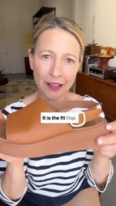 Samantha Brown Instagram - Have you got a favorite travel sandal? Please share! A good travel sandal is tough to find. A lot have comfort but lacking in style, and the stylish ones can bring about such pain you would rather walk barefoot. I’ve road tested a lot of different pairs and have happily landed on these babies. The @fitflop F Mode backstrap model. Product tagged in post. Look for little purse in the lower left corner Not sponsored just love them. Vintage Weeble Wobble Tree House was a gift from @jordanhembrough host of the Toy Hunter series on Travel Channel.