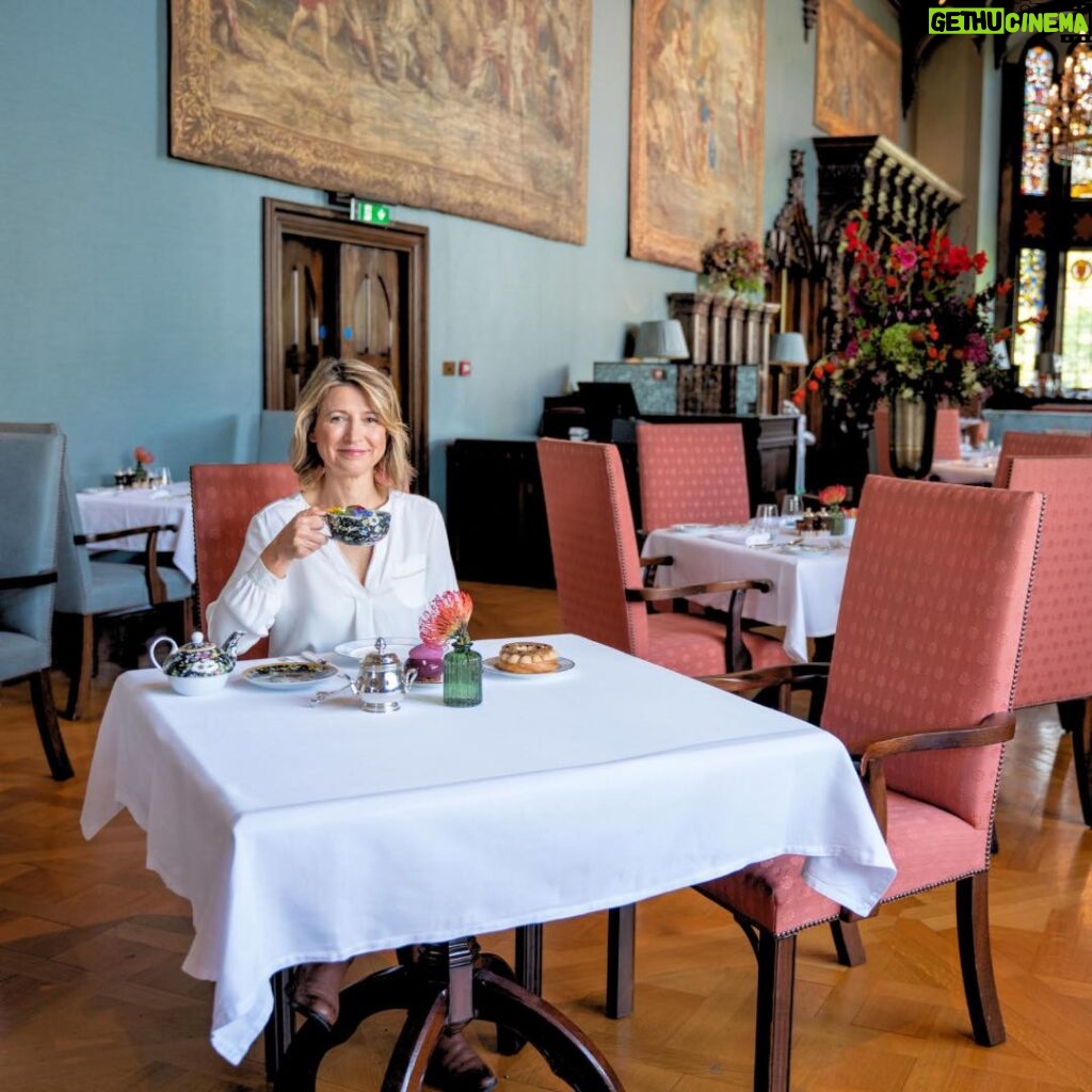 Samantha Brown Instagram - National Tea Day is coming up this Sunday, April 21st! We’ve been to a few afternoon teas for Places to Love. Can you guess which episodes each of the photos above are from? And if you want to treat yourself to some afternoon tea to celebrate the day, tap my username @samanthabrowntravels and click the LINK in bio for some of my favorite places around the world. #samanthabrown #placestolove #afternoontea #nationalteaday