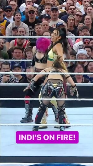 Samantha De Martin Instagram - This Australian crowd is completely behind their own @indihartwell 🇦🇺🔥👏 #WWEChamber