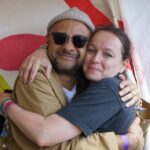 Samantha Morton Instagram - So good to meet up with old friends, wonderful friends @nightmaresonwax @glastofest 📸 @harry.holm
