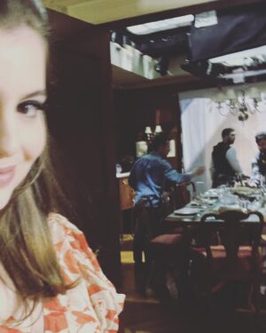 Sami Gayle Instagram - The first face I made when I got back into Nicky Reagan! 

It was always my dream to shoot TV/film during the day and to perform on Broadway at night. This dream came true just a few days after the opening of @badcinderellabway when I got to simultaneously film the season finale of @bluebloods_cbs !

For those of you always asking when Nicky will be back, I’m so excited to say TONIGHT! 

We have a 7 pm show tonight so I will be watching, too!

Pictured is a small selection of photos from my time back at my favorite dinner table. ❤️