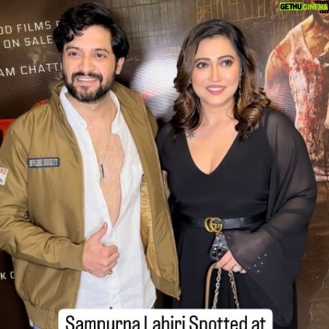 Sampurna Lahiri Instagram - @sampurnalahiri Spotted at the Premiere Of #pariah with @vikramchatterje @anganaroyy | @sakshi_saha05