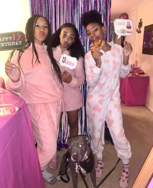 Sanai Victoria Instagram - Thank you to everyone who attended
my birthday sleepover. Your positivity and your presence made me feel so special! I had an amazing time! Love you! 🥰❤️💖💕🎉🎊🎁🎈
.
.

#eliteteepees #birthday #birthdaygirl #birthdaysleepover #birthdayparty #capricorn #capricornsrock #jan15 #friends #squad #love #positivity #sendingloveandlight #gratefulthankfulblessed #teepeeparty #teenagegirls #13yearsold #instadaily  #photooftheday #sanaivictoria 🎉🎁🎈⛺️🥰❤️💕💋 SWIPE👈🏽