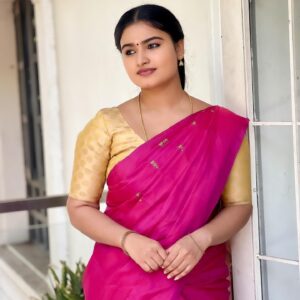 Sandra Babu Instagram - Saree @thooriga_thesareestore