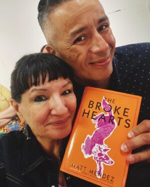 Sandra Cisneros Instagram - With writer @mattgmendez at the San Antonio Book Festival. Go buy his books!