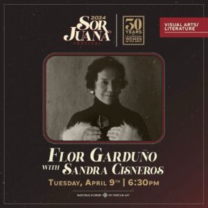 Sandra Cisneros Instagram - Repost @explorenmma: Experience the mesmerizing world of renowned photographer and this year’s Sor Juana Legacy Award recipient, Flor Garduño as we celebrate her work in an interview with Chicago’s very own @officialsandracisneros. Join us on Tuesday, April 9th at 7:00 pm. Tickets are $10 and can be purchased at the link in our bio.