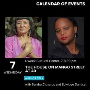 Sandra Cisneros Instagram - So happy to join my friend Edwidge Danticat in Brooklyn tomorrow night. You can stream our conversation live via the @bklynlibrary Facebook page. Link in my bio!