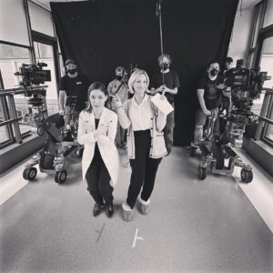 Sandra Mae Frank Instagram - It's been an honor and privilege to play Dr. Wilder 💙👩🏻‍⚕️

This photo was taken on my very first day of work on set for #NewAmsterdam. At that time, I had no idea what was in store for Dr. Wilder and how long she would be around… then fast forward to a couple of months later being on a call with David Schulner and Peter Horton, offering me to join officially as a series regular for Season 5, my first ever. Of course, I knew it would be the final season, so why not go out with a bang and show the world once again more of Dr. Wilder and her strengths as well as her vulnerabilities. It’s been a wild ride, no pun intended.

Representation matters everywhere, and playing a role of an oncologist that happens to be deaf and uses ASL is rarely showcased in media. There ARE deaf and hard-of-hearing professionals in the medical field doing incredible things, proving that we’re capable of anything we set our mind to achieving.

Working for #NBC on New Amsterdam has been truly incredible… and I’ll always carry it with my heart. Working with everyone on set, actors and crew, has been fantastic and filled with fun, uplifting, and profound moments. Everyone in the show truly made me feel seen and welcomed me to the #DamFam with love, respect, and effort to learn sign language just enough to communicate with me. 

And to the fans that have been watching the show from day one and welcoming Dr. Wilder late in the show with two final seasons, thank you, and the message of the show will always be this… “How can I help?”

With love, #DrWilder 💙🤟🏻

P.S. I have SO MANY #BTS photos, will share once a while 😉

[image description]
The main photo is in black and white. Sandra Mae as Dr. Wilder facing forward with her back to the camera, sitting on a chair titled “New Amsterdam - Medical Center” along side with film equipment around. (remaining images description in comments below)
