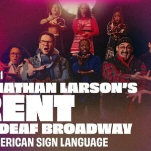 Sandra Mae Frank Instagram - Ready to jump over the moon this Monday performing as #MaureenJohnson with the incredible badass cast of RENT produced by #DeafBroadway at #LincolnCenter 🐮💋

📸 @layer_nyc for @lincolncenter 

#Rent #RentMusical #RentInASL #DeafMusical #JumpOverTheMoon

ID: Sandra Mae with short brown curly hair, in orange crop top with black skirt and punk belt; she is sticking her tongue out being sassy. The white text reads, “THIS DIVA NEEDS HER STAGE”