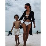 Sandra Nováková Instagram - My dva❤️ Ach! #loveyou #mybabyboy #family #familytime #vacation #holiday #zanzibar #beach #beachvibes