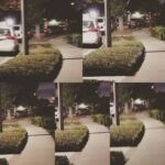Sandra Rosko Instagram - Literally a day after getting my emergency protective restraining order against my psycho ex boyfriend, I got home tonight to lock eyes with him as he passed by my house. I took photos as he skateboarded away, every second until he jumped in those bushes. Top right of each photo, starting from the top left. Called the cops. They're looking for him. Wish me luck! #timesup