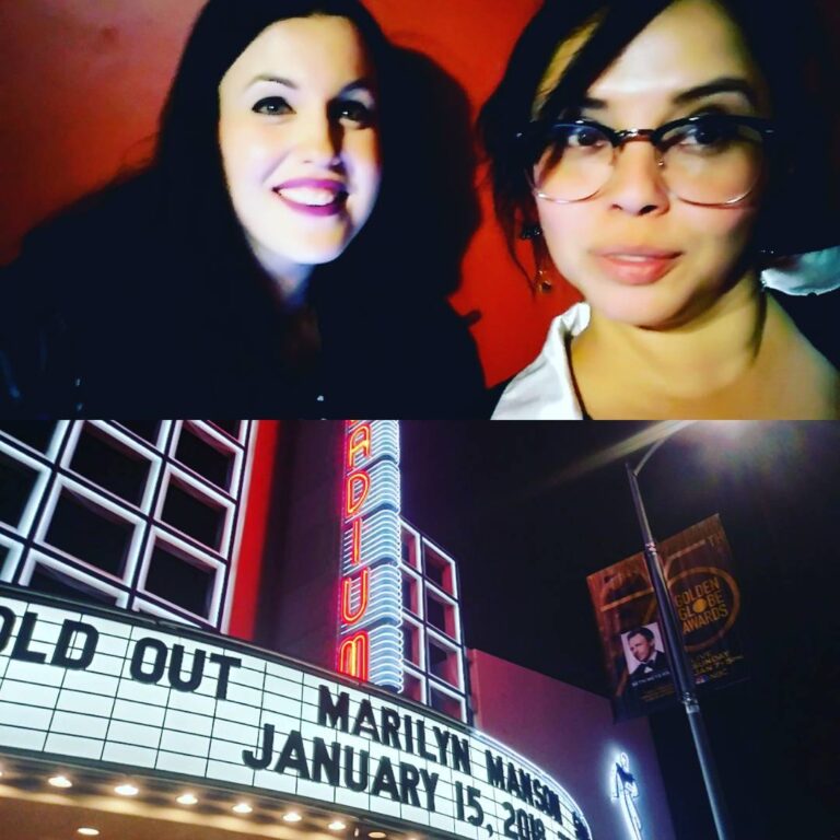 Sandra Rosko Instagram - Had an amazing evening finally seeing @marilynmanson live last night with @bluepisceslove! What an amazing way to celebrate #mlkday ❤ #onelove, everyone! ❤🎭🎤🌈🌠