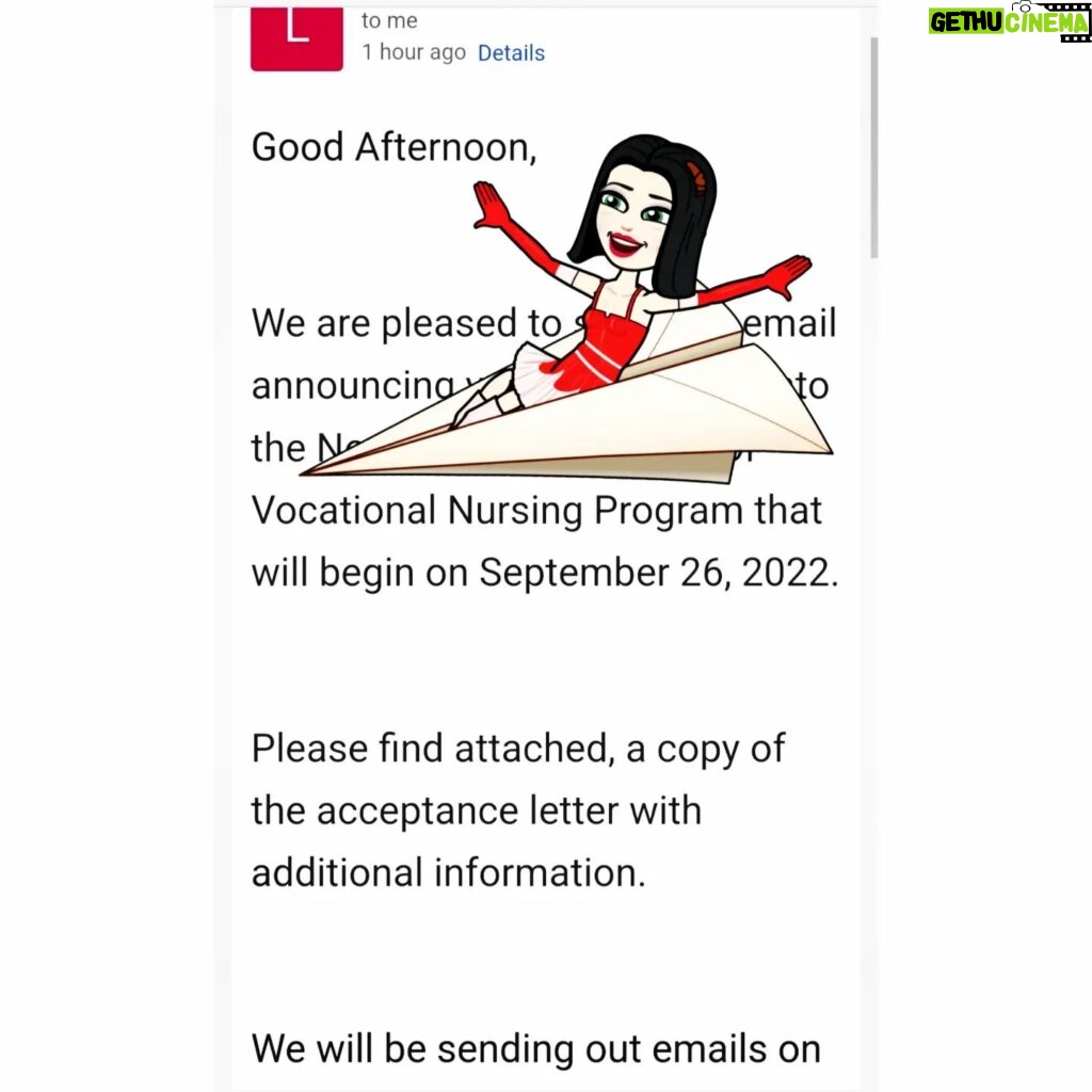 Sandra Rosko Instagram - Just read my acceptance letter into that accelerated LVN program... Some #goodnews for the day! I hope your days are surprisingly good too! 😉😘 #onelove