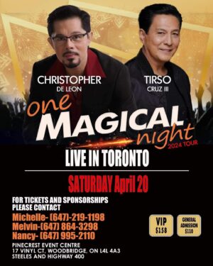 Sandy Andolong Instagram - “One Magical Night” shows of Christopher de Leon & Tirso Cruz III in Canada🎶🎵🎤🎹💃🕺 April 12 Calgary, Alberta / April 13 Red Deer, Alberta / April 19 Winnipeg / April 20 Toronto  @berceenterprises