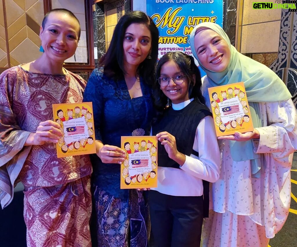 Sangeeta Krishnasamy Instagram - Congratulations @ccamalaysia on your launch, let’s take a moment to appreciate their kindness and compassion in bringing hope to children and impacting their healing journey in Malaysia. With the little champ @misha.prietyka_prabu ❤️ who wrote #mylittlemadanijournal #childrenscancerassociationmalaysia @sharifahsofia @imdavinagoh